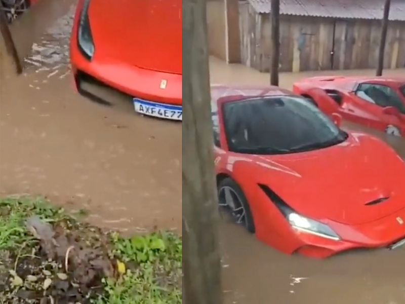 Ferrari : les conditions météorologiques ont failli détruire de nombreuses supercars
