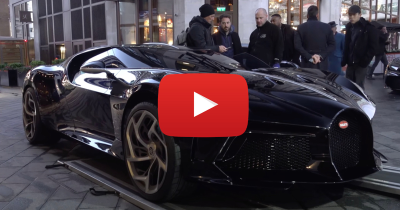 VIDÉO : La Bugatti La Voiture Noire s'expose à Londres