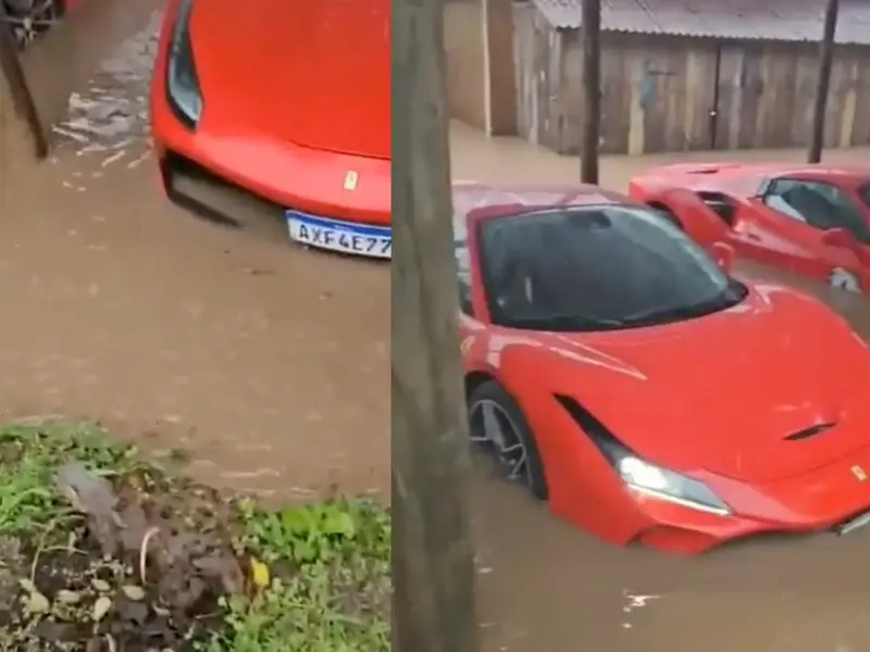 Ferrari : les conditions météorologiques ont failli détruire de nombreuses supercars